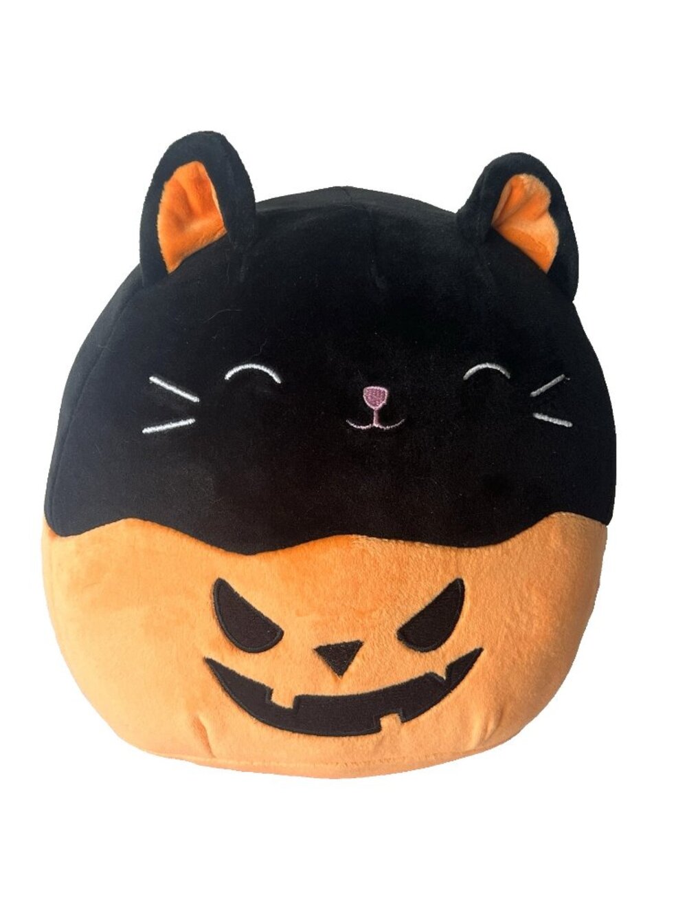 Squishmallow Autumn Black Cat Pumpkin Halloween 8" Soft Plush Stuffed Animal Toy